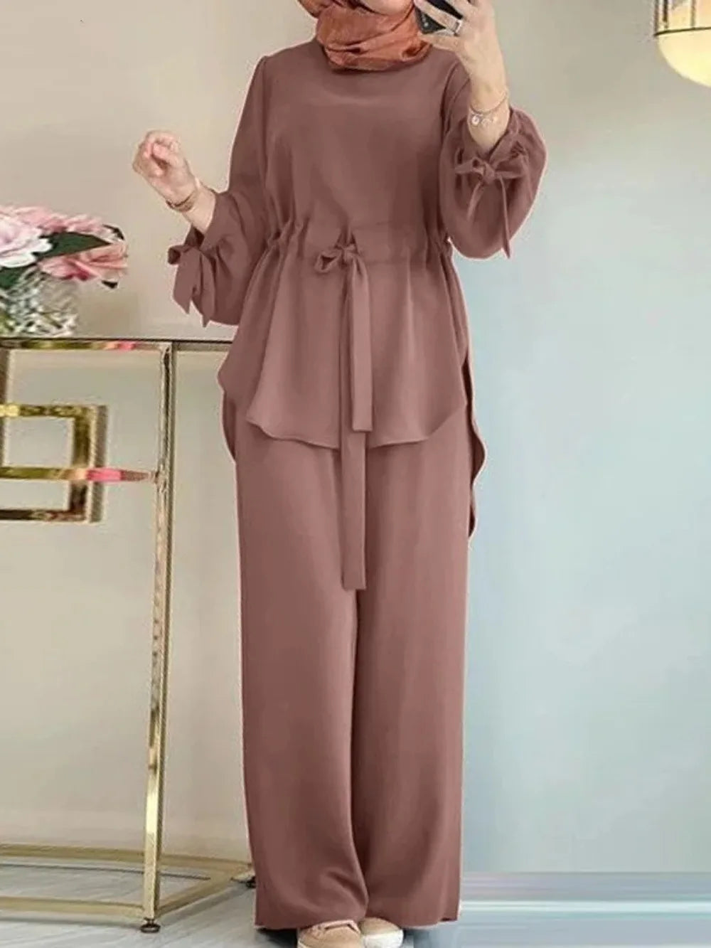 Set of 2 Blouse & Pants, MOON