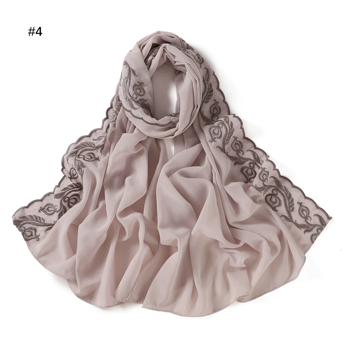 Hijab with Embroidery Lace ZAHRA