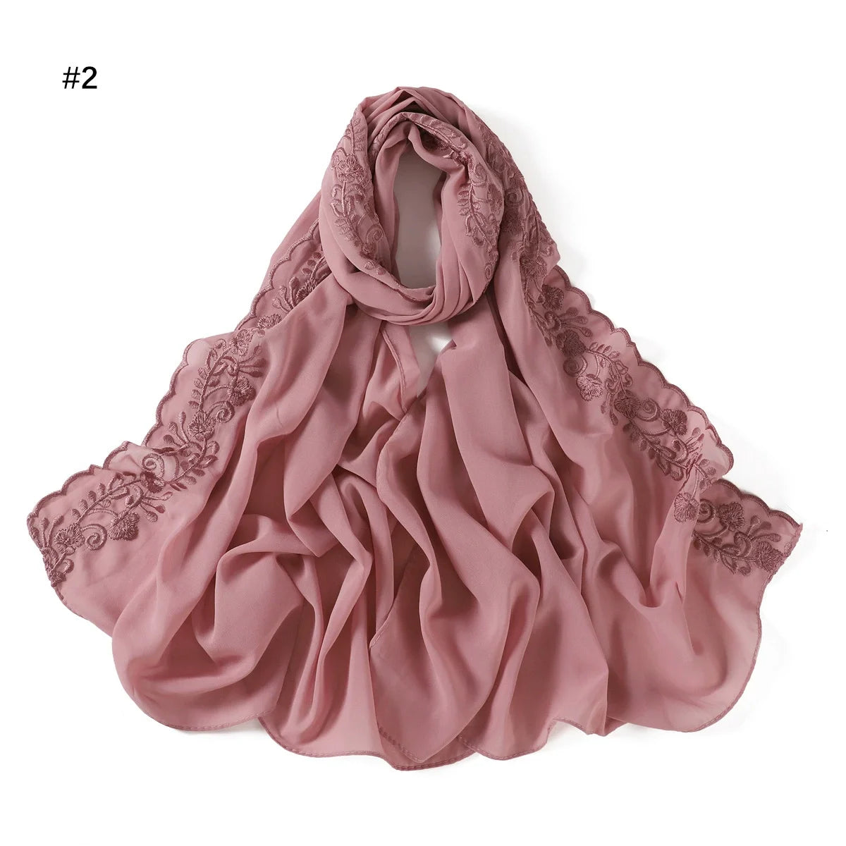 Hijab with Embroidery Lace ZAHRA