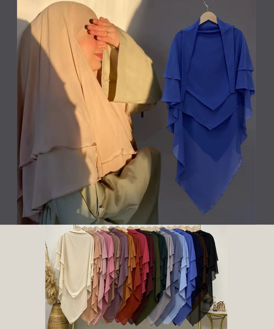 Two Layers Khimar / Instant Hijab KAMER