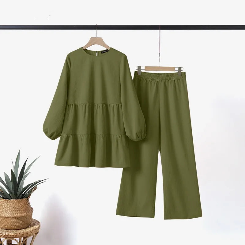 2 Piece Set Blouse & Pants YASIRA