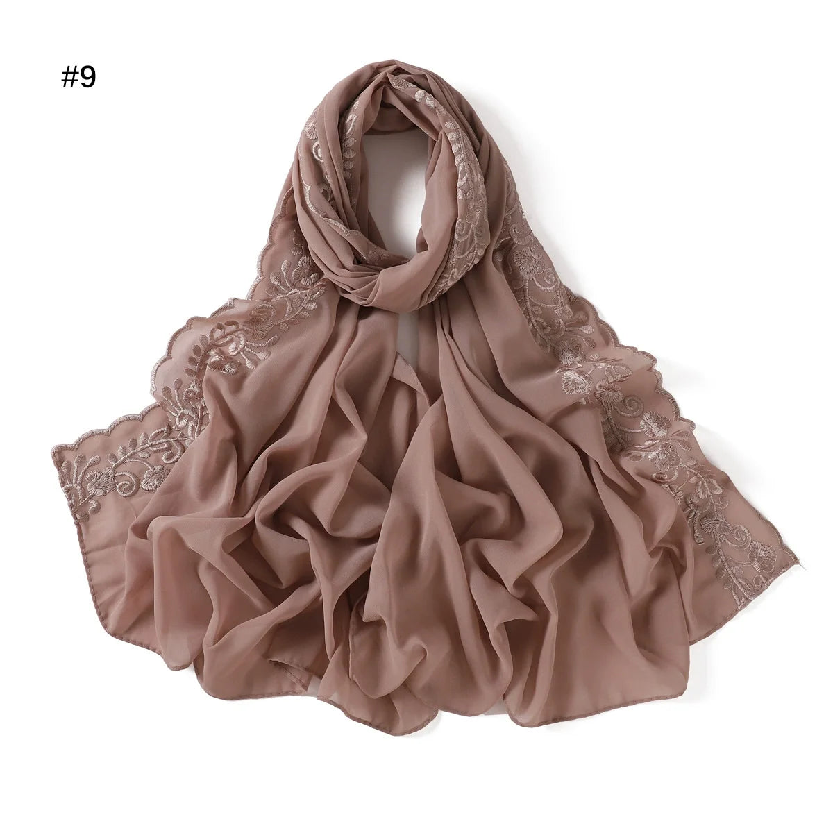 Hijab with Embroidery Lace ZAHRA