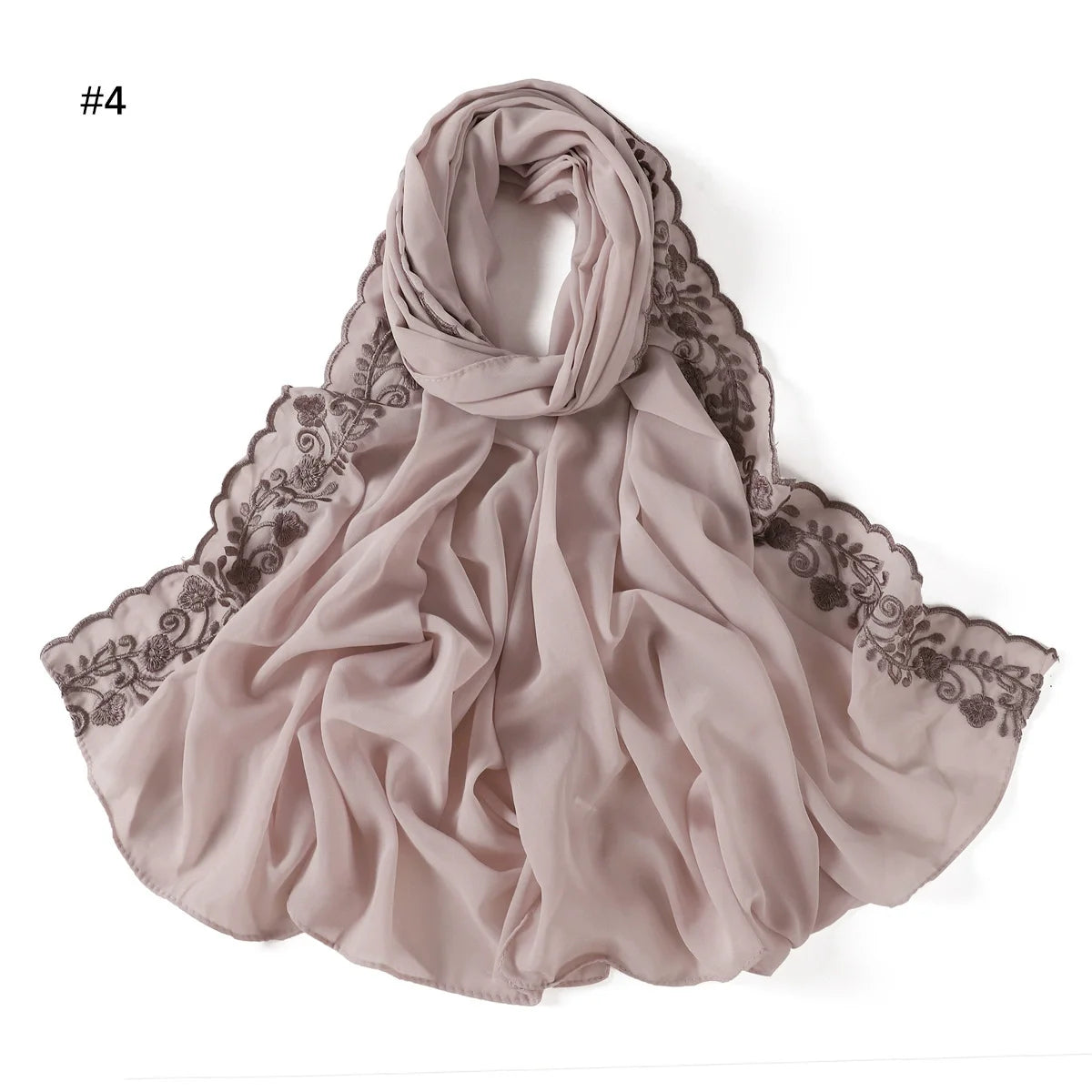 Hijab with Embroidery Lace ZAHRA