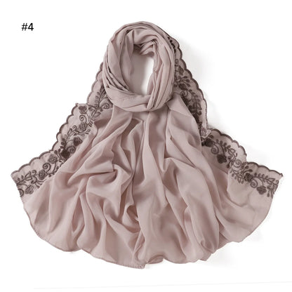 Hijab with Embroidery Lace ZAHRA