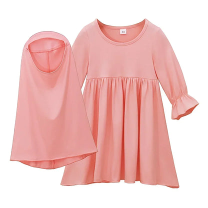 2 Piece Set Kids Dress & Hijab HAYA