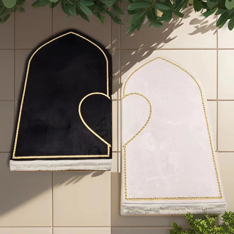 Set of 2 Prayer Mats (Sajadah) Couple Heart