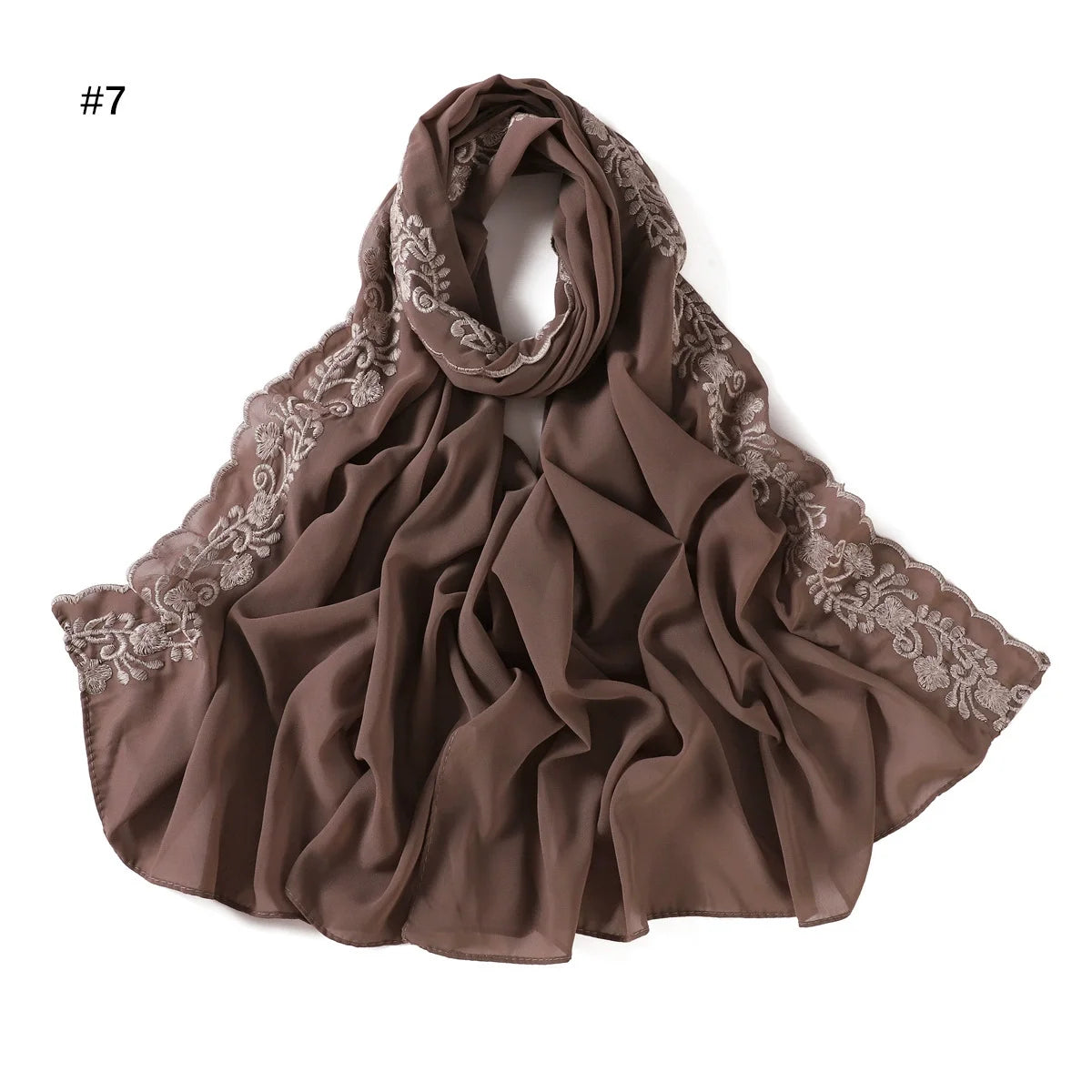Hijab with Embroidery Lace ZAHRA