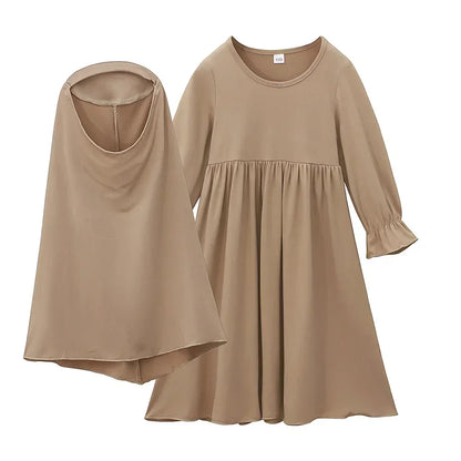 2 Piece Set Kids Dress & Hijab HAYA