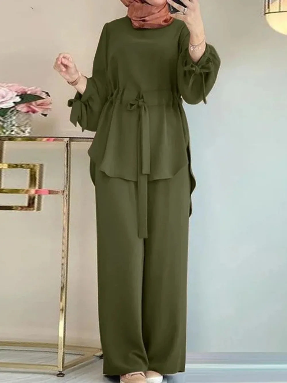 Set of 2 Blouse & Pants, MOON