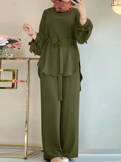 Set of 2 Blouse & Pants, MOON