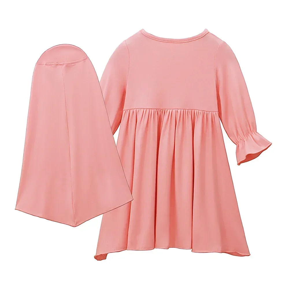 2 Piece Set Kids Dress & Hijab HAYA