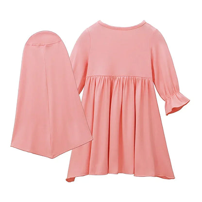 2 Piece Set Kids Dress & Hijab HAYA