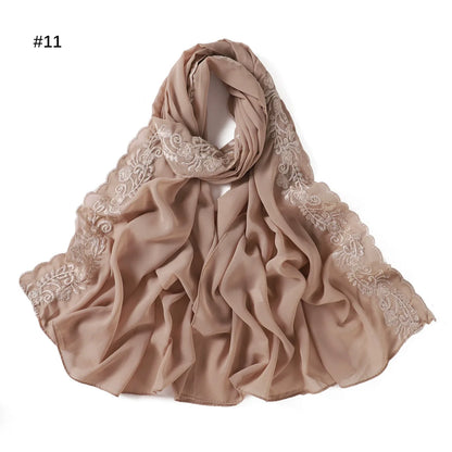 Hijab with Embroidery Lace ZAHRA