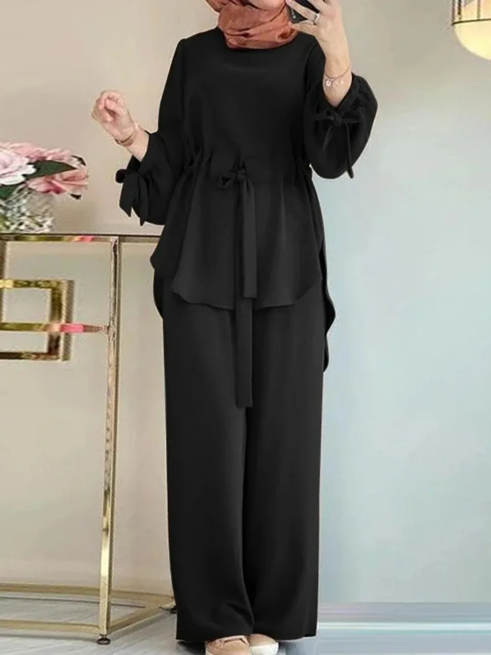 Set of 2 Blouse & Pants, MOON