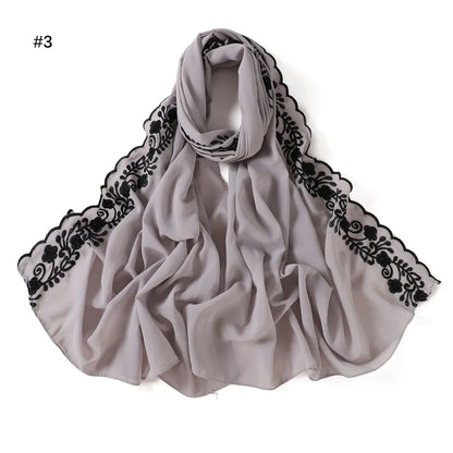 Hijab with Embroidery Lace ZAHRA