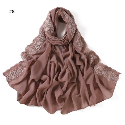 Hijab with Embroidery Lace ZAHRA