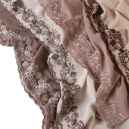 Hijab with Embroidery Lace ZAHRA