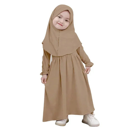 2 Piece Set Kids Dress & Hijab HAYA
