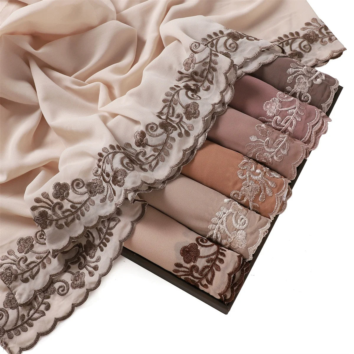 Hijab with Embroidery Lace ZAHRA